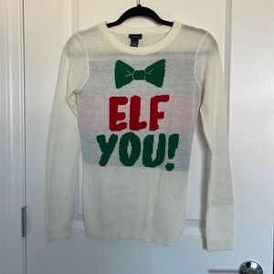 Elf You Holiday Sweater